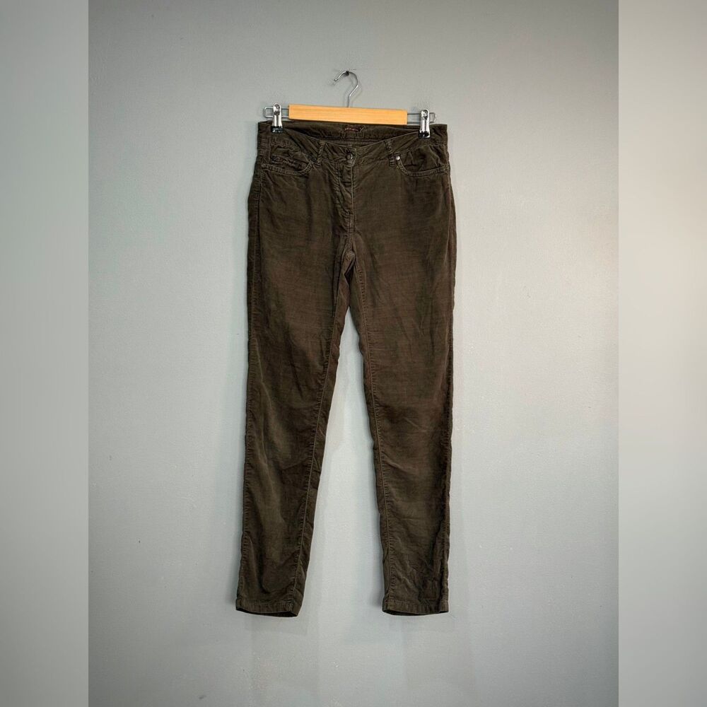 Green J. McLaughlin Brushed Cotton Pants Size 2 EUC